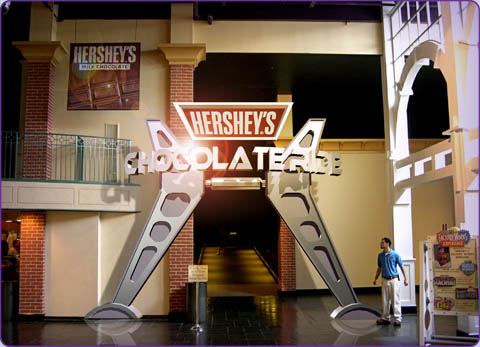 HERSHEY CHOCOLATE FACTORY RIDE MARQUEE